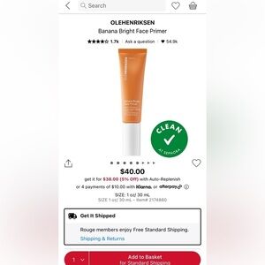 SKINCARE OLEHENRIKSEN TIKTOK VIRAL SKINCARE MAKEUP PRIMER BANANA BRIGHT